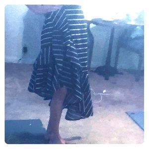 Navy blue and white skirt